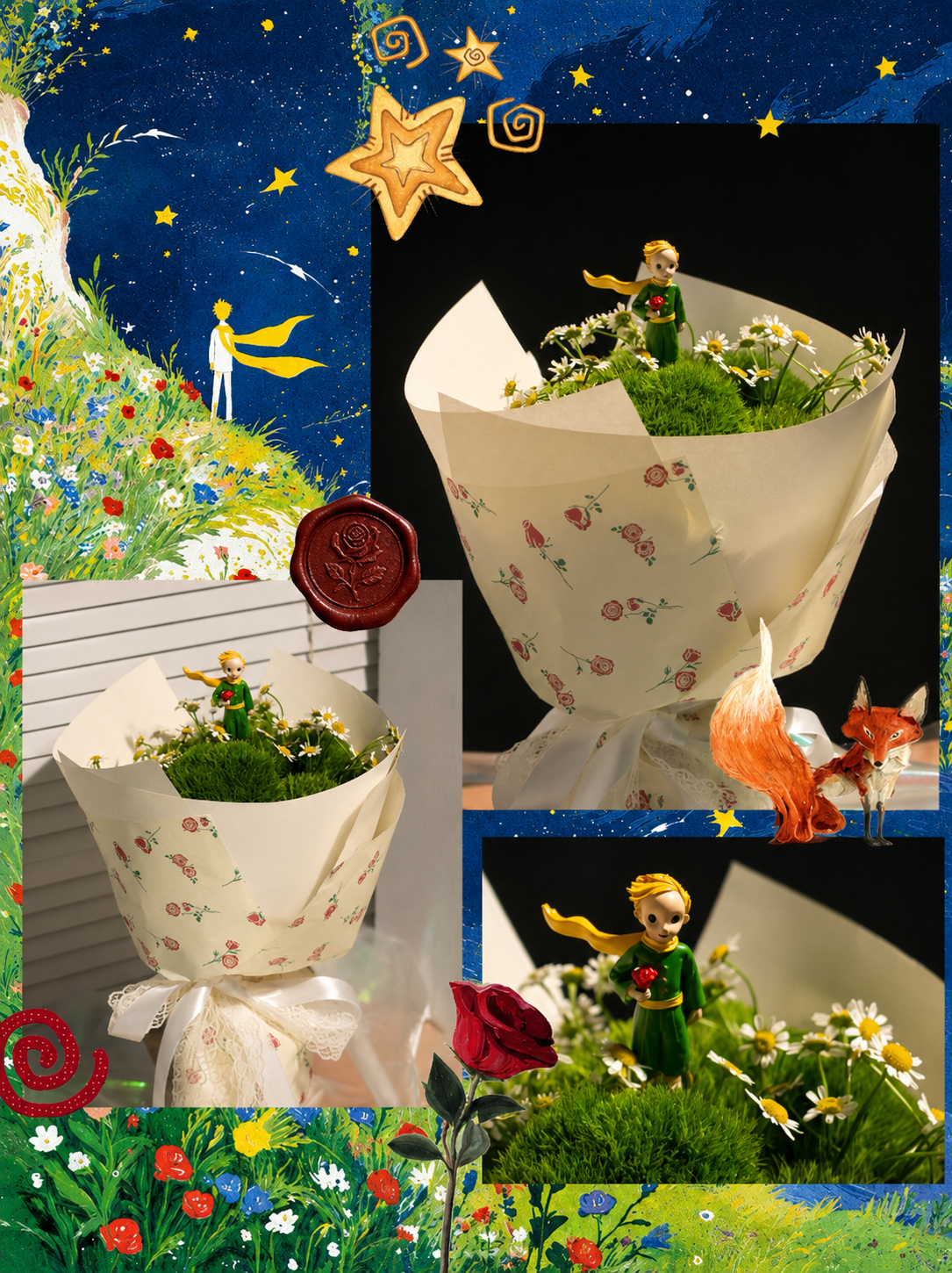 Le Petit Prince Celestial Garden - hoa sinh nhat dong co co tich Flocaa