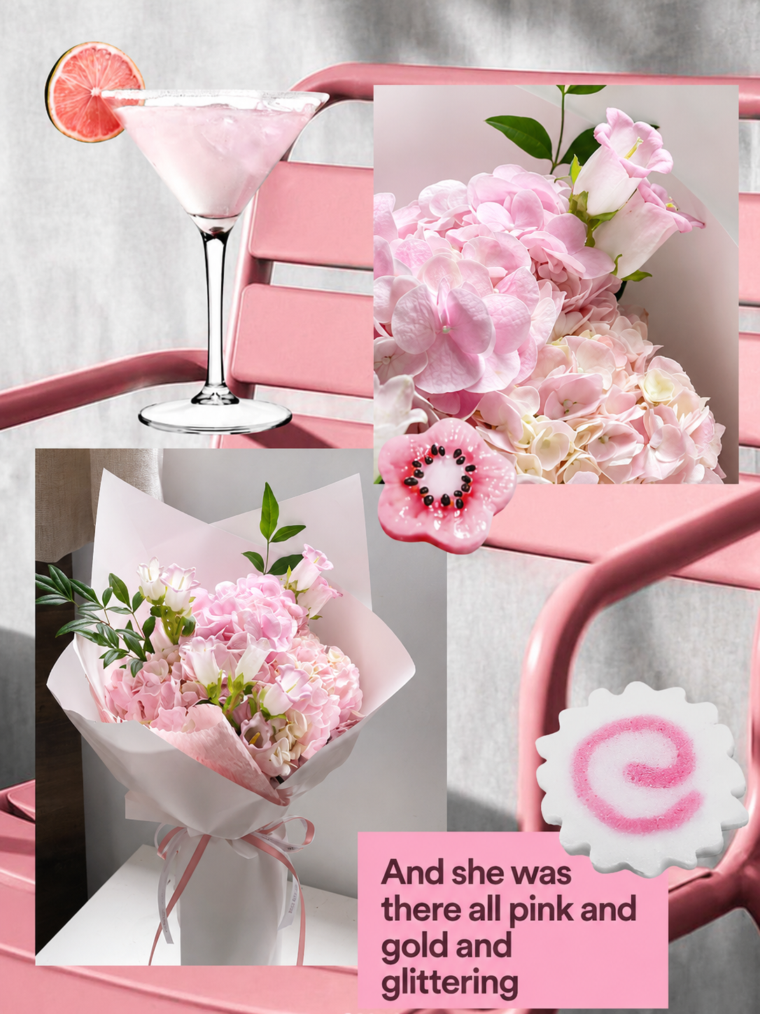 Pink & Glittering - hoa tinh yeu hong sua ngot ngao Flocaa